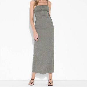 Elegant Gray Maxi Dress
